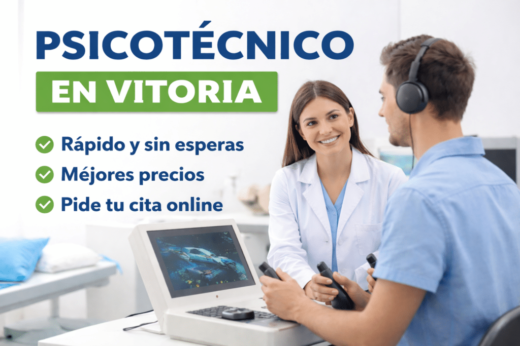 Reconocimiento psicotécnico en Vitoria para permisos y certificados médicos