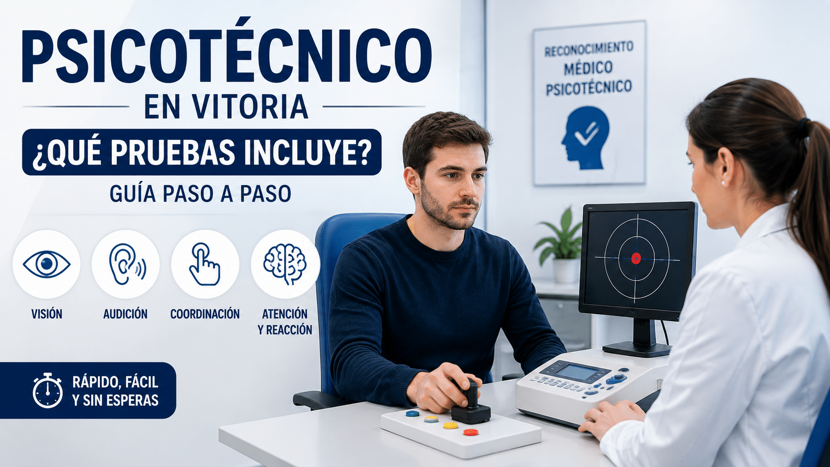 ¿Qué pruebas incluye un psicotécnico en Vitoria? Así es el reconocimiento paso a paso